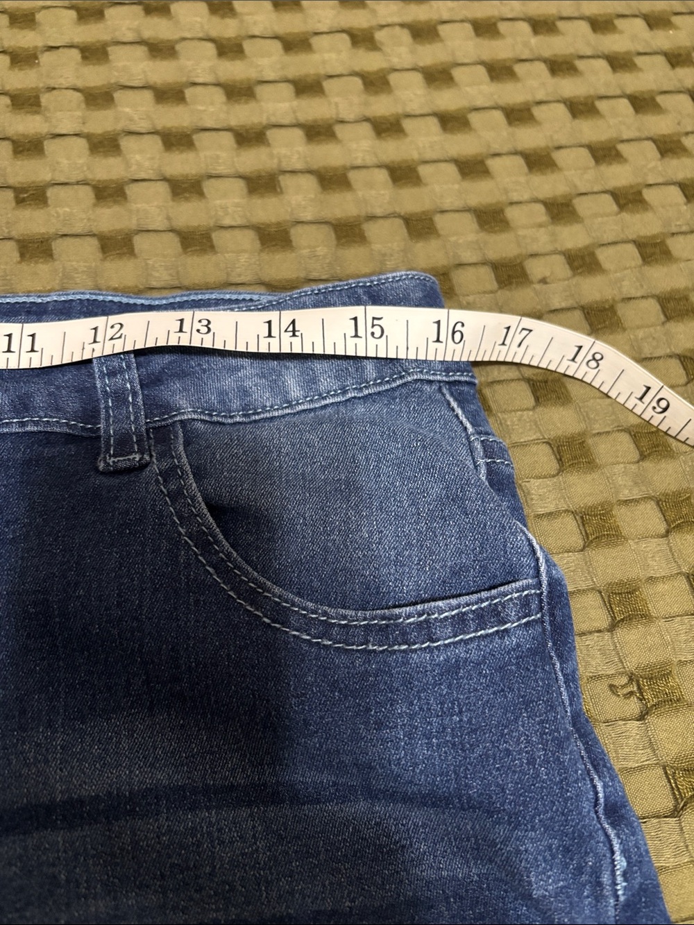 Dark Wash Denim Bermuda Shorts - Picture 4 of 7